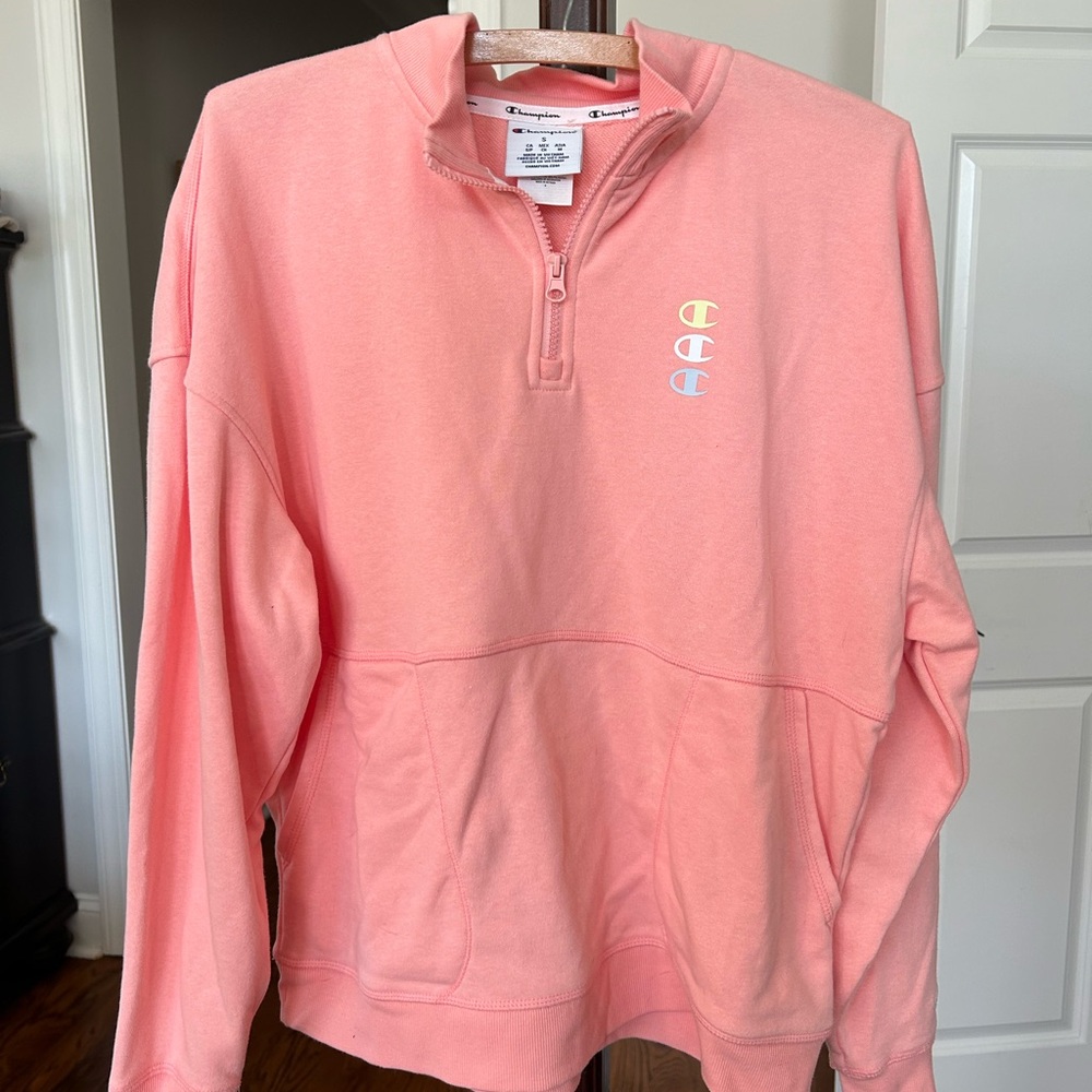 Champion, women’s zip top sweatshirt, small